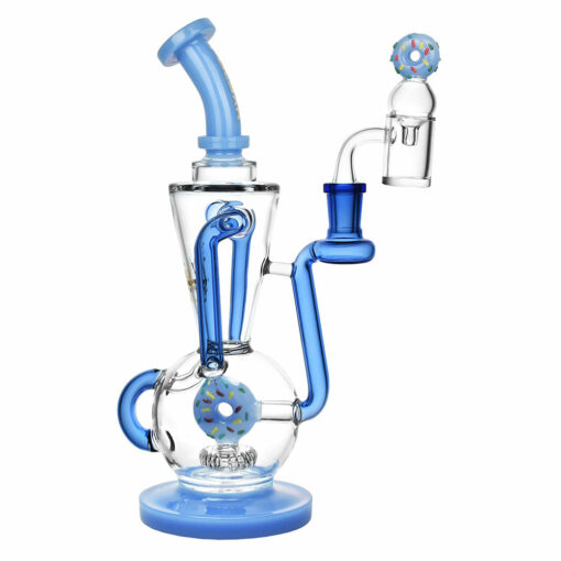 Shop Pulsar Delectable Donut Recycler Dab Rig Kit - 10.75"/14mm F / Colors Vary in australian