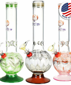 Shop Phoenix Rising Bubble Base Water Pipe w/ Ice Pinch - 12"/Colors Vary in australian