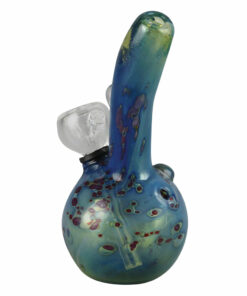 Shop Double Glass Water Pipe- 5.25" / Grommet / Blue w/ Red Spots in australian