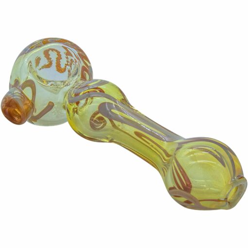 Shop LA Pipes "Painted Warrior Spoon" Glass Pipe in australian