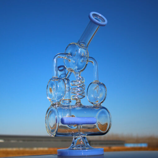 Shop Recycler Style Inline Perc 12.5" Water Pipe w/ Spring Body in australian