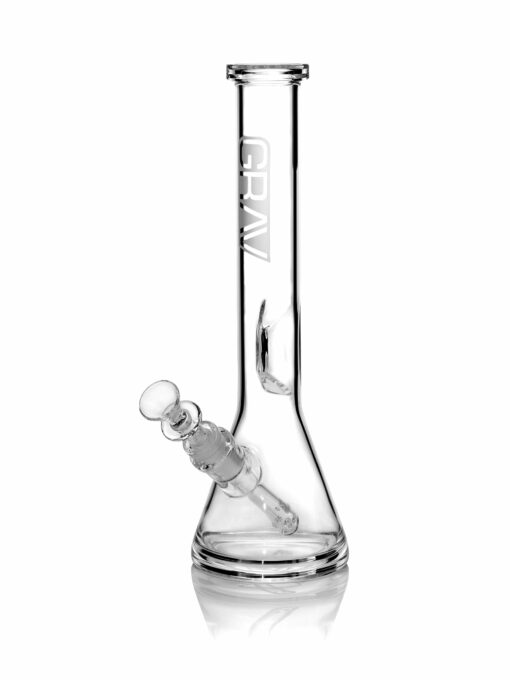 Shop GRAV® Medium, Clear Beaker Base Water Pipe in australian