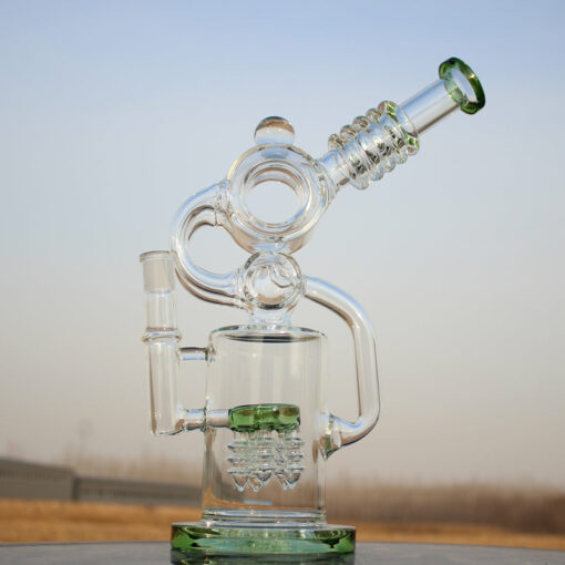 Shop Approx. 11.5" Recycler Style Water Pipe w/ Dual Percs in australian