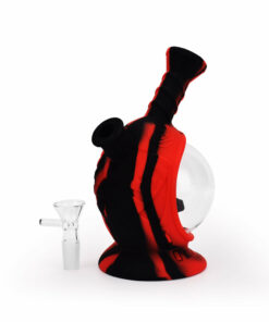 Shop Ritual - 7.5'' Silicone Astro Bubbler - Black & Red in australian