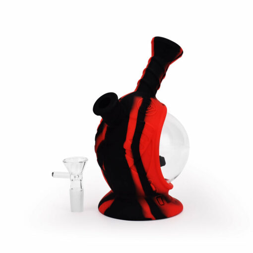 Shop Ritual - 7.5'' Silicone Astro Bubbler - Black & Red in australian