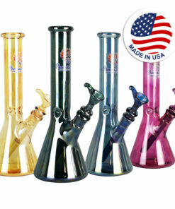 Shop Phoenix Rising Metallic Beaker Water Pipe -11"/14mm F/Clrs Vary in australian