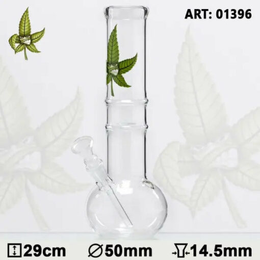 Shop CannaHeroes | 11" Glass Water Pipe in australian