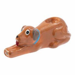 Shop Wacky Bowlz Brown Dog Ceramic Pipe - 4.5