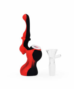 Shop Ritual - 5'' Silicone Upright Bubbler - Black & Red in australian