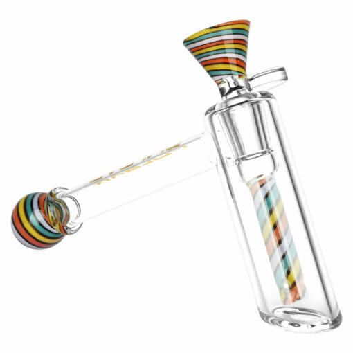 Shop Pulsar Retro Rave Wig Wag Bubbler w/ Herb Slide - 6.25" / 14mm F in australian