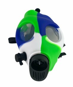 Shop Multi-Colored Silicone Skull Gas Mask Bong in australian