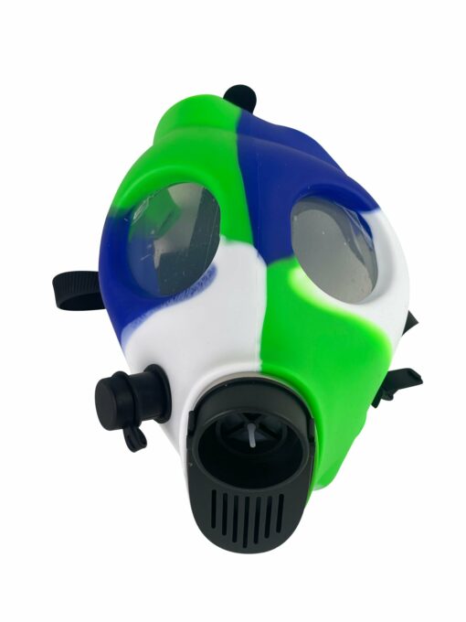 Shop Multi-Colored Silicone Skull Gas Mask Bong in australian