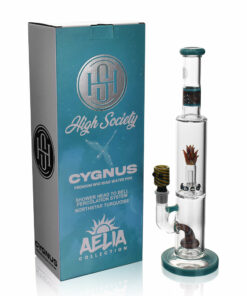 Shop High Society | Cygnus Premium Wig Wag Waterpipe (Turquoise) in australian