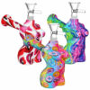 Shop Hot Bod Silicone Bubbler | 3.75" | 14mm F | Assorted Designs | 5pc Set in australian