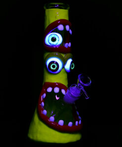 Shop Maniacal Monster 3D Painted Beaker Water Pipe - 10" / Designs Vary in australian