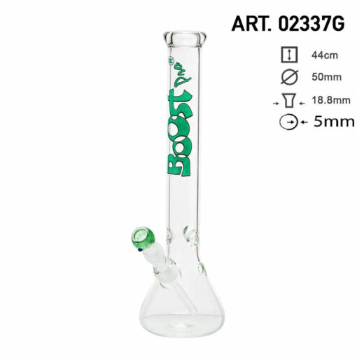 Shop Boost | 17" Green Beaker Base Glass Water Pipe in australian