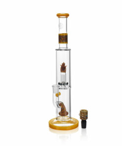 Shop High Society | Cygnus Premium Wig Wag Waterpipe (Canary Yellow) in australian