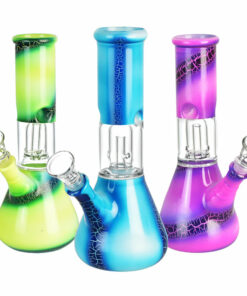 Shop Lava Ombre Beaker Water Pipe - 8"/14mm F/Clrs Vry in australian