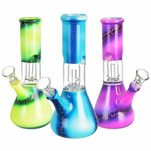 Shop Lava Ombre Beaker Water Pipe - 8"/14mm F/Clrs Vry in australian