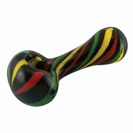 Shop Rasta Colored Stripes Spoon Pipe in australian