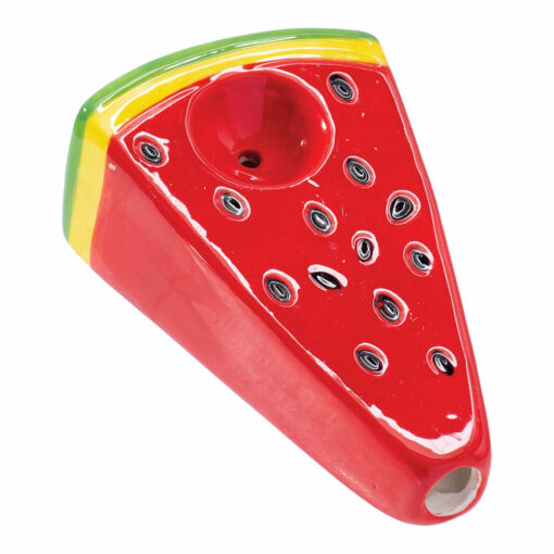 Shop Wacky Bowlz Watermelon Slice Ceramic Pipe - 3.75" in australian