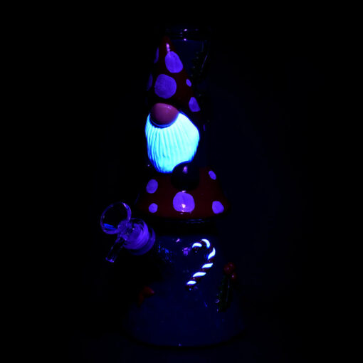 Shop Mushroom Gnome Glass & Enamel Water Pipe - 9.5" / 14mm F in australian