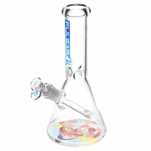 Shop Pulsar Bottoms Up Melting Shrooms Water Pipe - 10"/14mm F in australian