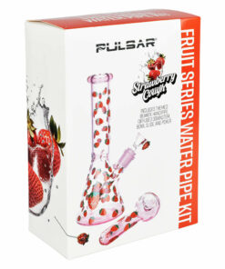 Shop Pulsar Fruit Series Strawberry Cough Herb Pipe Glow Duo - 10