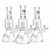 Shop Diamond Glass Gold Little Beaker Water Pipe - 8"/14mm F/Clrs Vry in australian