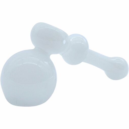 Shop LA Pipes "Ivory Hammer" Glass Hammer Bubbler Pipe in australian