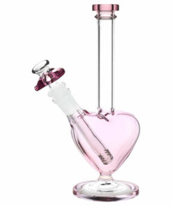 Shop The Heart Grows Fonder Glass Water Pipe - 9.25" / 14mm F in australian