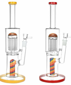 Shop Burgeoning Bliss Glass Water Pipe - 12" / 14mm F / Colors Vary in australian