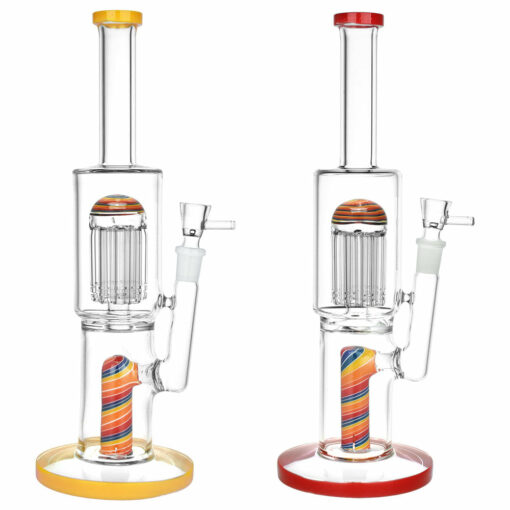 Shop Burgeoning Bliss Glass Water Pipe - 12" / 14mm F / Colors Vary in australian