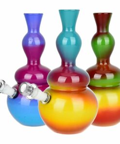 Shop Vase Ombre Soft Glass Water Pipe - 9" / Colors Vary in australian