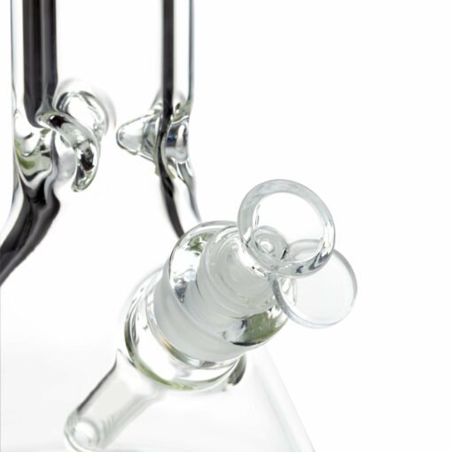 Shop 10in 50x9mm Beaker Bong w/Disc Handle Funnel Bowl in australian