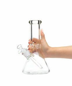 Shop 10in 50x9mm Beaker Bong w/Disc Handle Funnel Bowl in australian