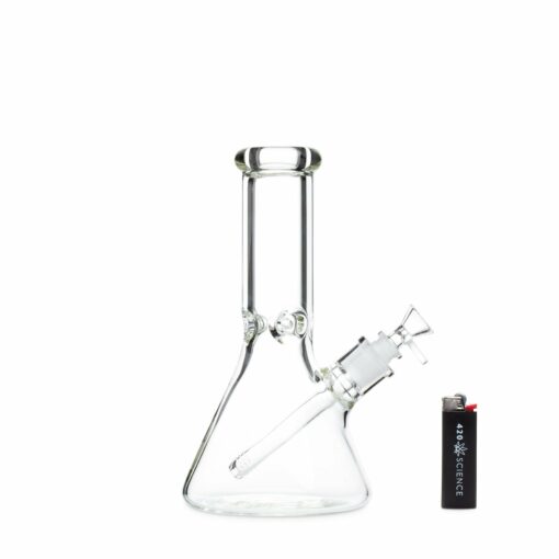 Shop 10in 50x9mm Beaker Bong w/Disc Handle Funnel Bowl in australian