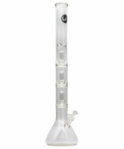 Shop LA Pipes Thick Glass Beaker Showerhead Perc Bong in australian