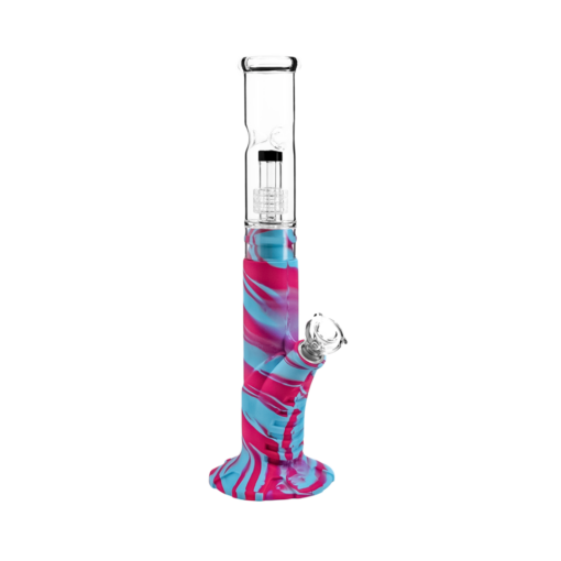 Shop Medusa Customs Silicone Straight Pipe w/Percolator Water Pipe in australian