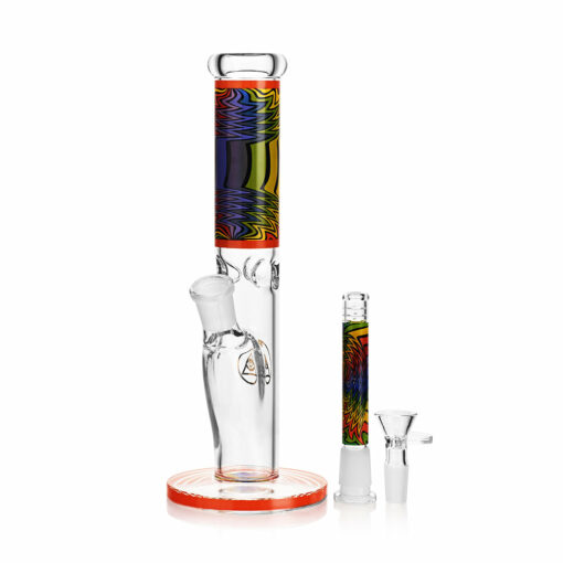 Shop Ritual Smoke - Prism 10" Glass Straight Tube - Tangerine in australian