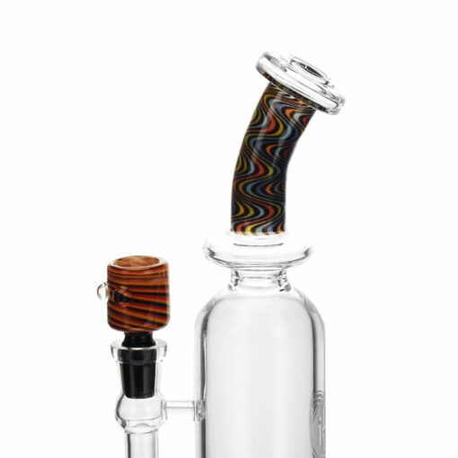 Shop High Society | Centauri Premium Wig Wag Hybrid Pipe (Black Rainbow) in australian