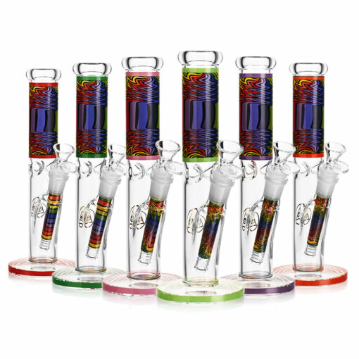 Shop Ritual Smoke - Prism 10" Glass Straight Tube - Crimson in australian