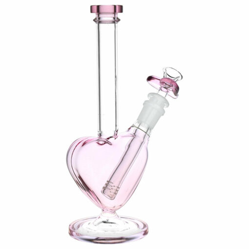 Shop The Heart Grows Fonder Glass Water Pipe - 9.25" / 14mm F in australian