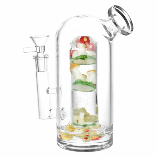 Shop Fungi, Flora, & Fauna, Oh My! Glass Water Pipe - 7" / 14mm F in australian