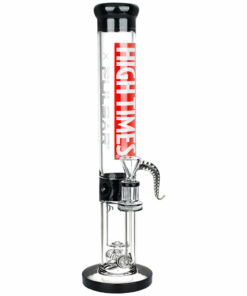 Shop High Times x Pulsar Logo Straight Tube Recycler Water Pipe - 14.75" / 14mm F in australian