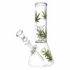 Shop Habitual Hemp Leaf Beaker Water Pipe - 8" / 14mm F in australian