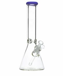 Shop Thick Beaker Bong with Purple Accent in australian