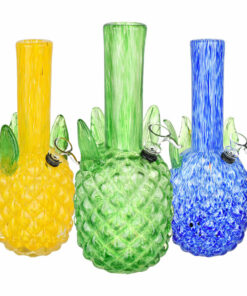 Shop Pineapple Paradise Soft Glass Water Pipe - 11.5" / Colors Vary in australian