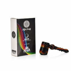 Shop High Society | Eris Premium Wig Wag Bubbler (Black Rainbow V1) in australian