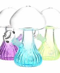 Shop Pluming Mushroom Glass Water Pipe - 7" / 14mm F / Colors Vary in australian